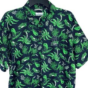 Columbia Men's XL Notre Dame Irish Tackle‎ Omni-Shade Tropical Floral Polo Shirt